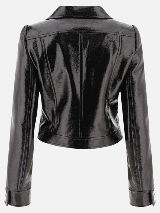 Giacche in pelle Solid colour  Nero - Courrèges Donna | PLP | VIETTI Online Store | 2
