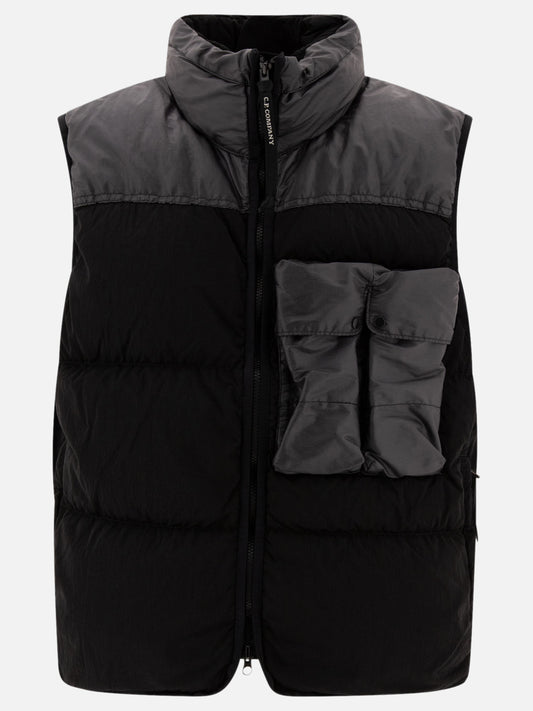 Giacche smanicate Solid colour  Nero - C.P. Company Uomo | PLP | VIETTI Online Store 
