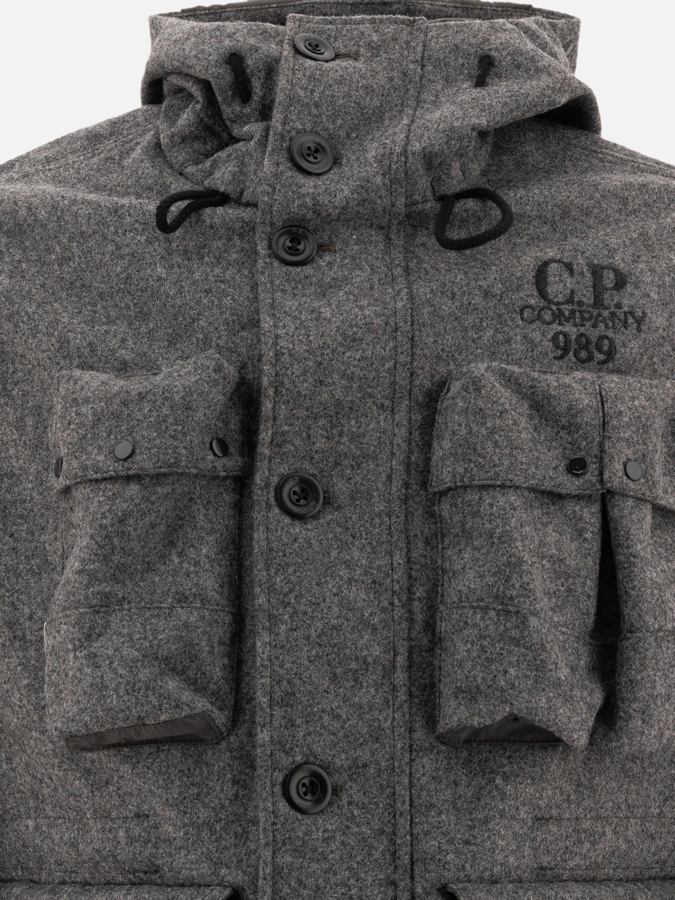 Short coats Solid colour  Grey - C.P. Company Men | PDP | VIETTI Online Store | Zoom-Modal_3
