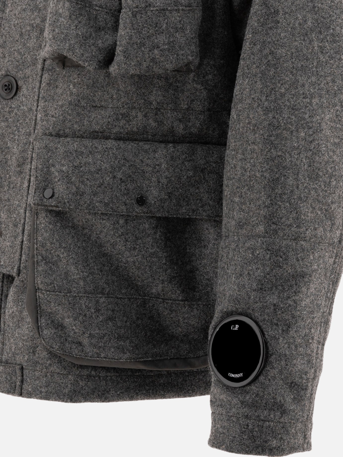Short coats Solid colour  Grey - C.P. Company Men | PDP | VIETTI Online Store | Zoom-Modal_4
