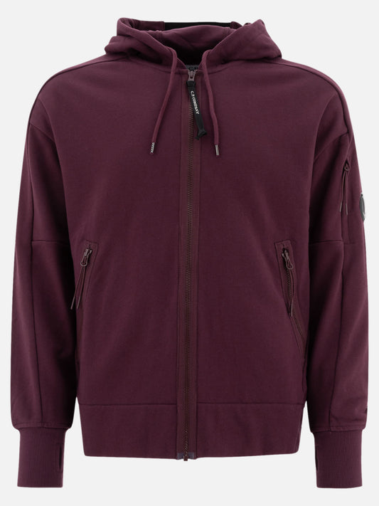 C.P. Company "Lens" zippered hoodie Bordeaux