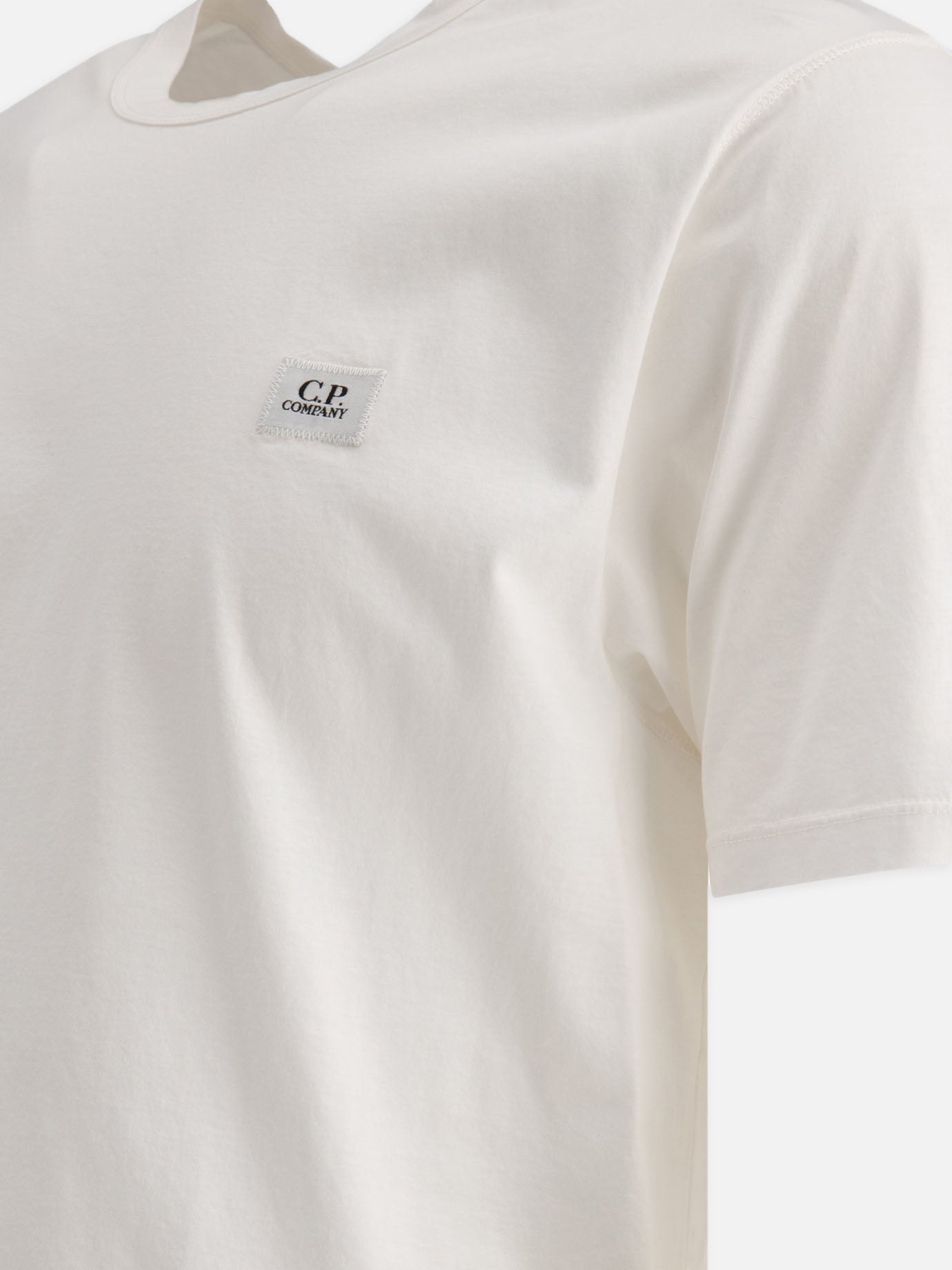 C.P. Company T-shirt with logo patch White