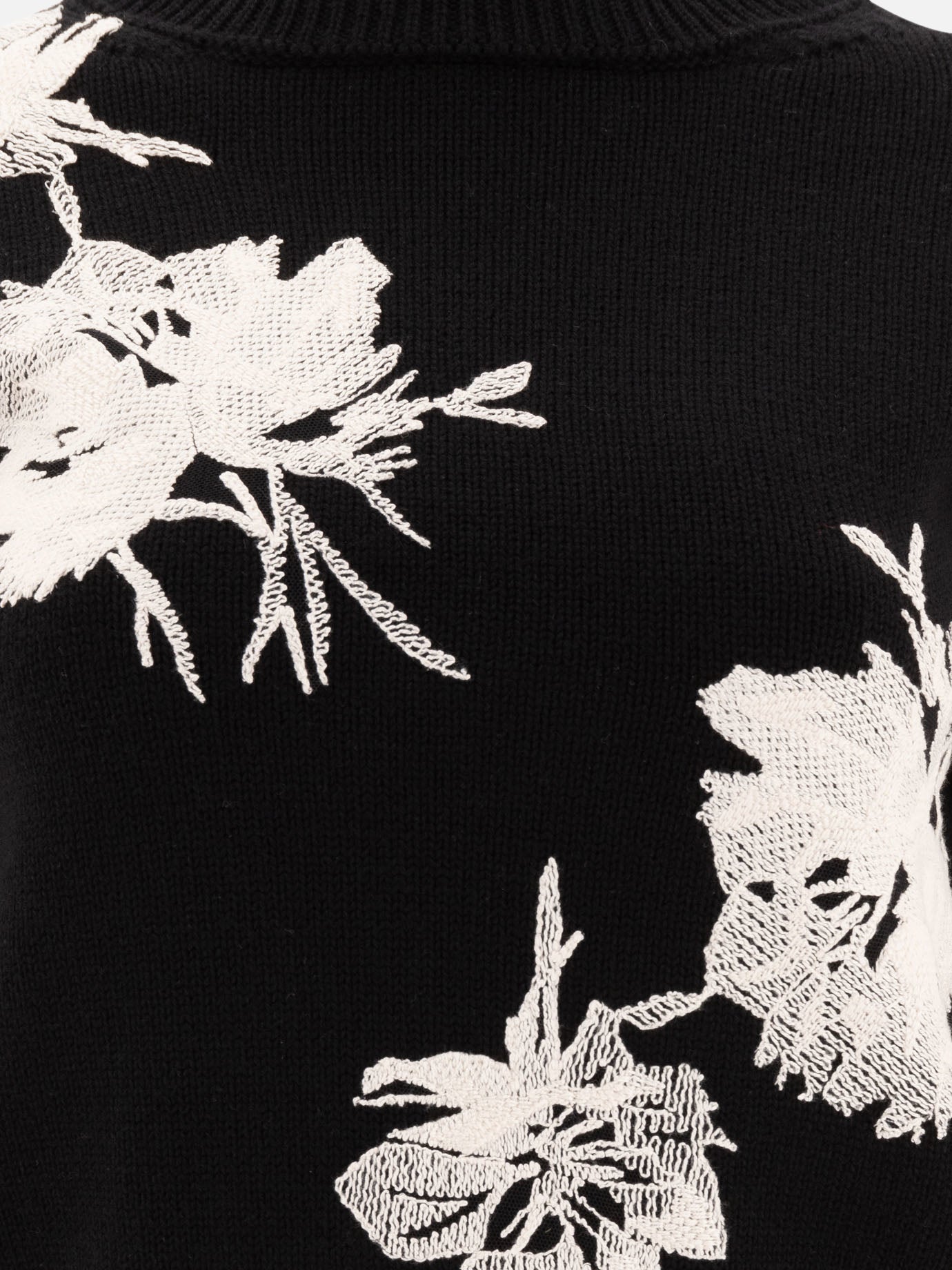 Elie Saab Embroidered sweater 19263637_S Black thumbnail_3