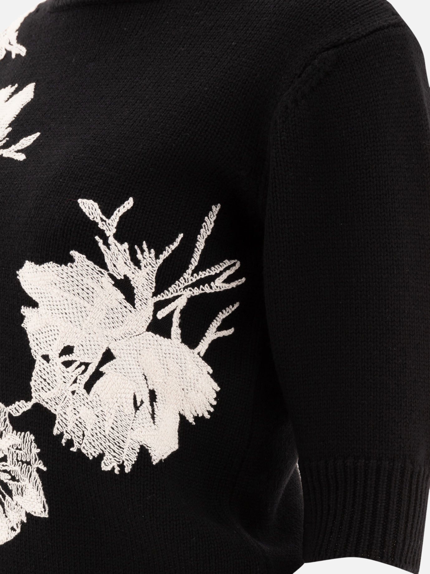 Elie Saab Embroidered sweater 19263637_S Black thumbnail_4