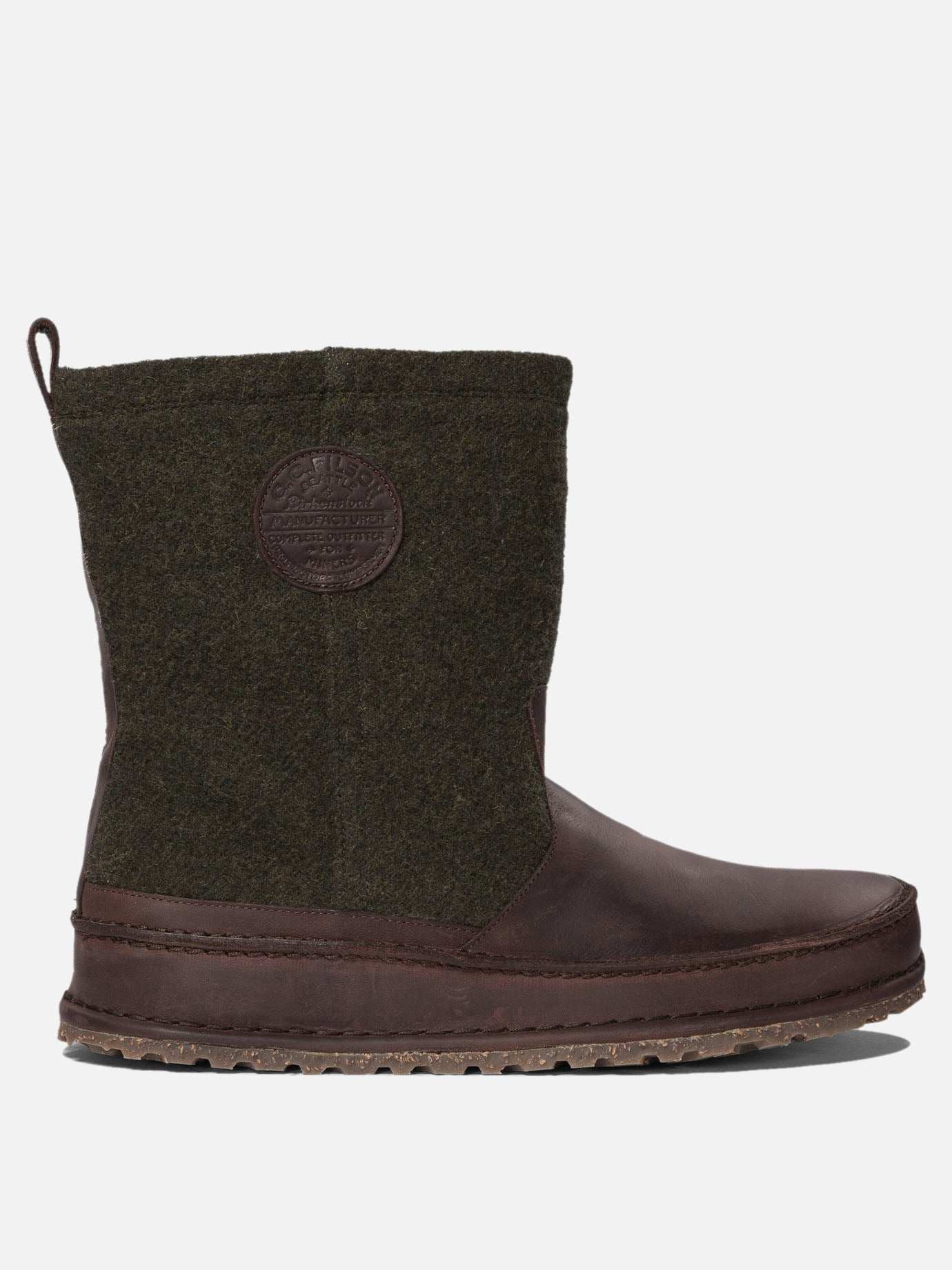 Pull-on boots 60% wool 40% leather - 100% rubber  Green - Filson Men | PDP | VIETTI Online Store | thumbnail