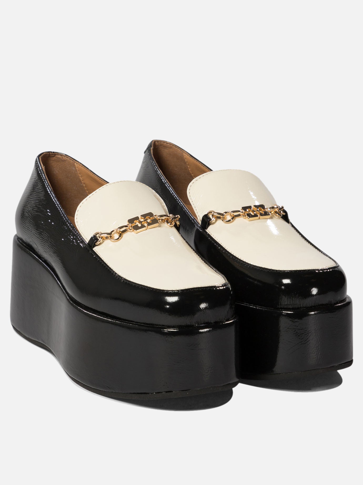 Loafers 100% polyurethane - 100% rubber  Black - Ganni Women | PDP | VIETTI Online Store | thumbnail_2