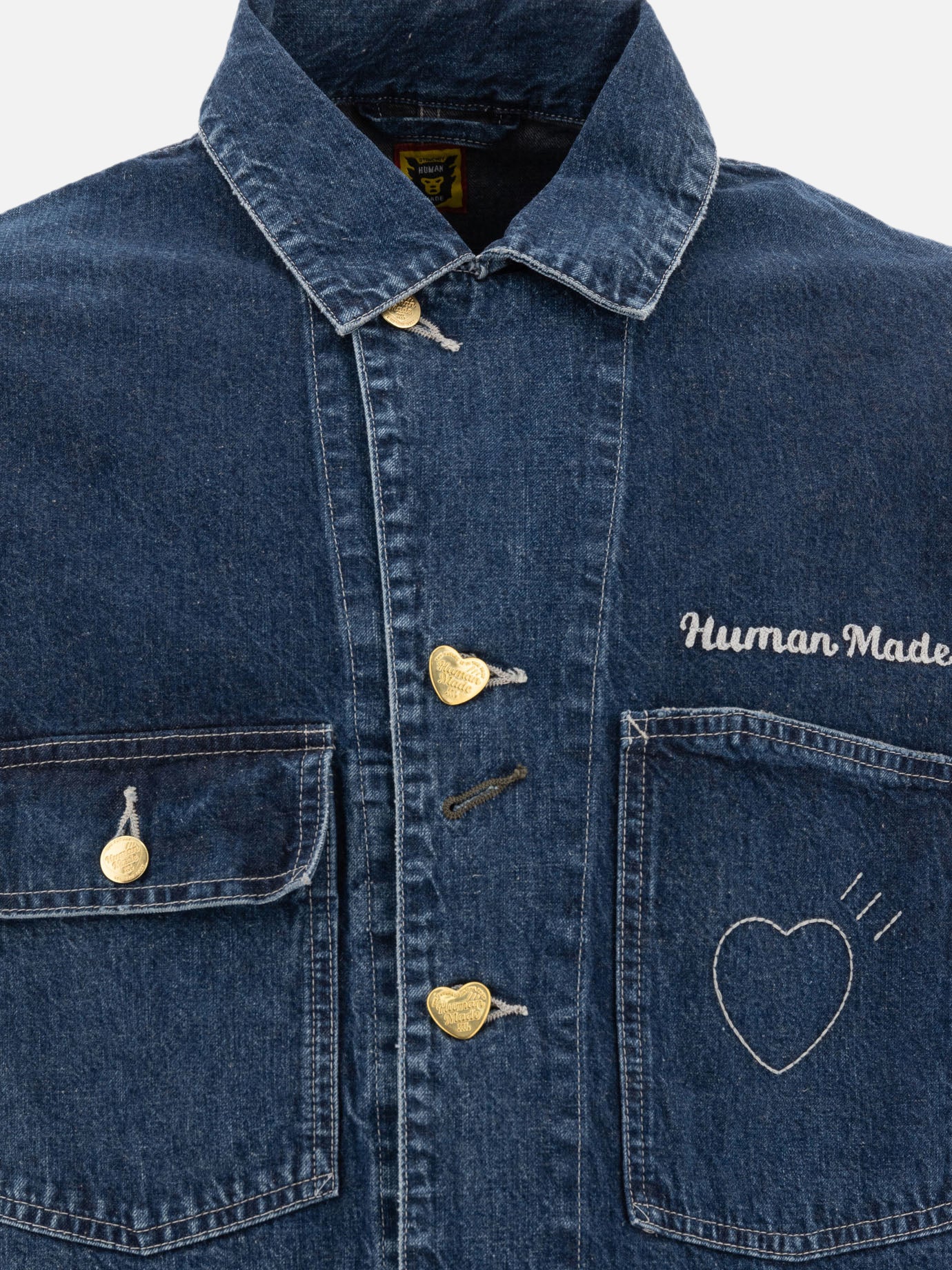 Human Made "Denim Coverall" overshirt jacket Blue