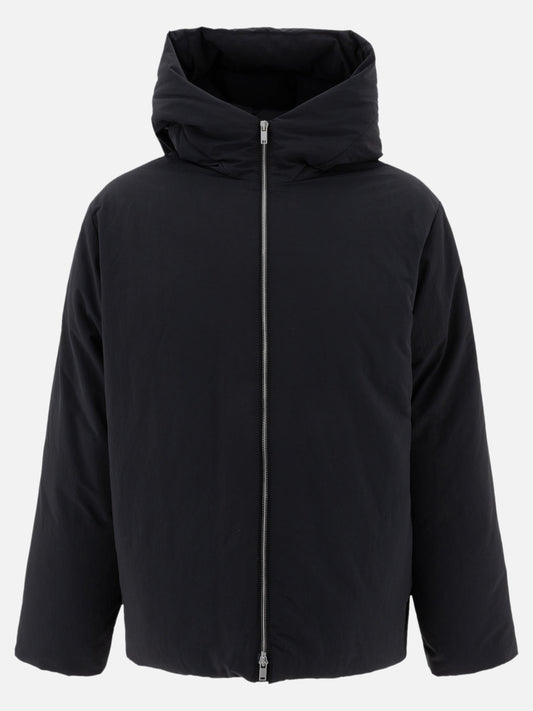 Jil Sander Hooded down jacket Black