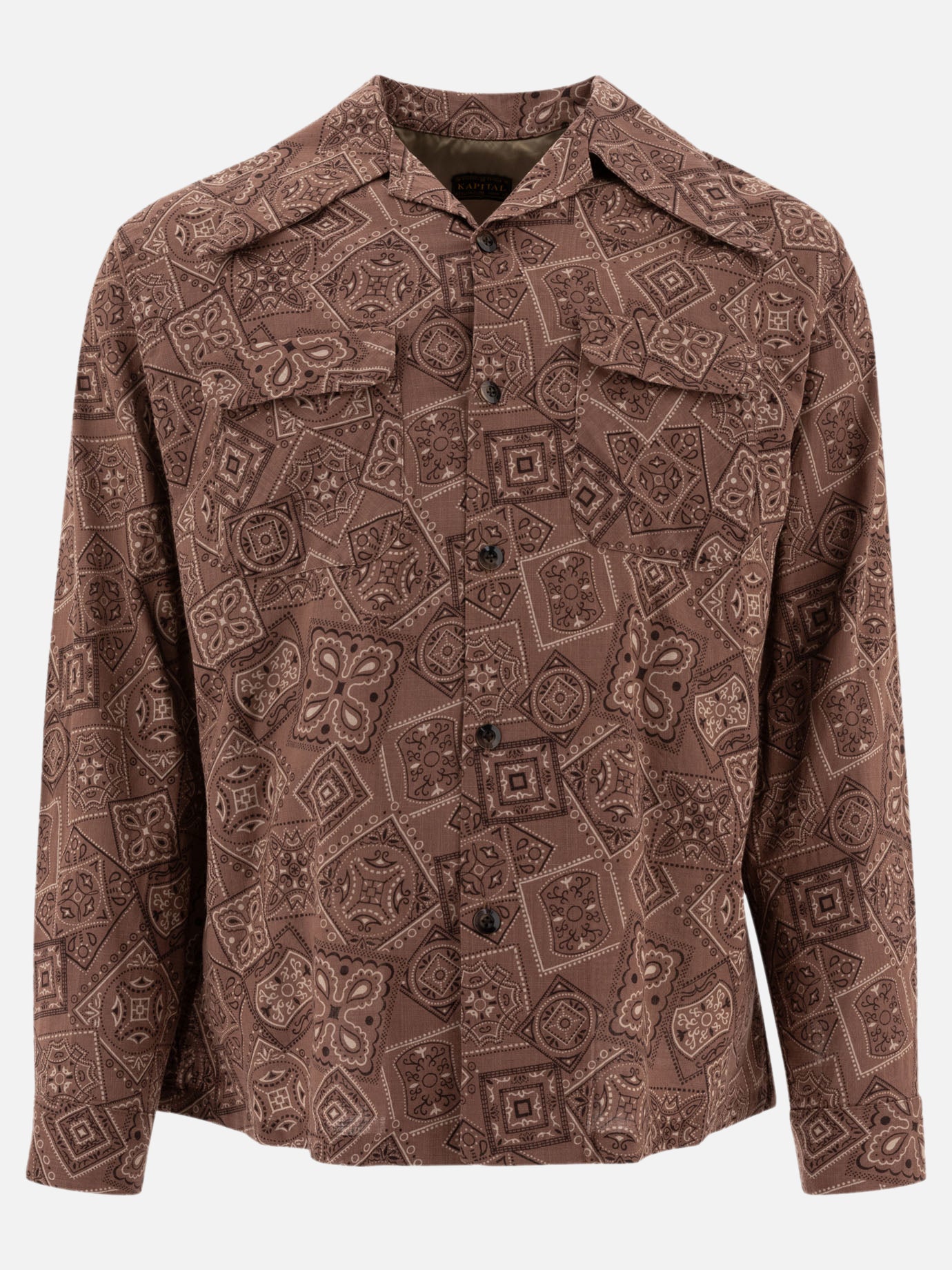 KAPITAL Camicia &quot;Murasheeching Cookie&quot; 14825393_4 Brown thumbnail_1