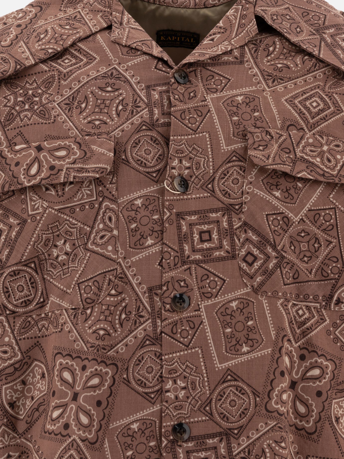 KAPITAL "Murasheeching Cookie" Shirt Brown
