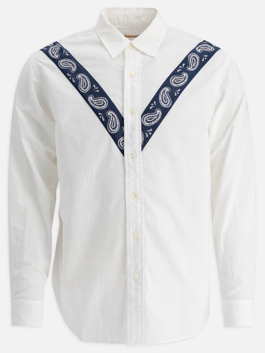 KAPITAL "Pecos Paisley" shirt White