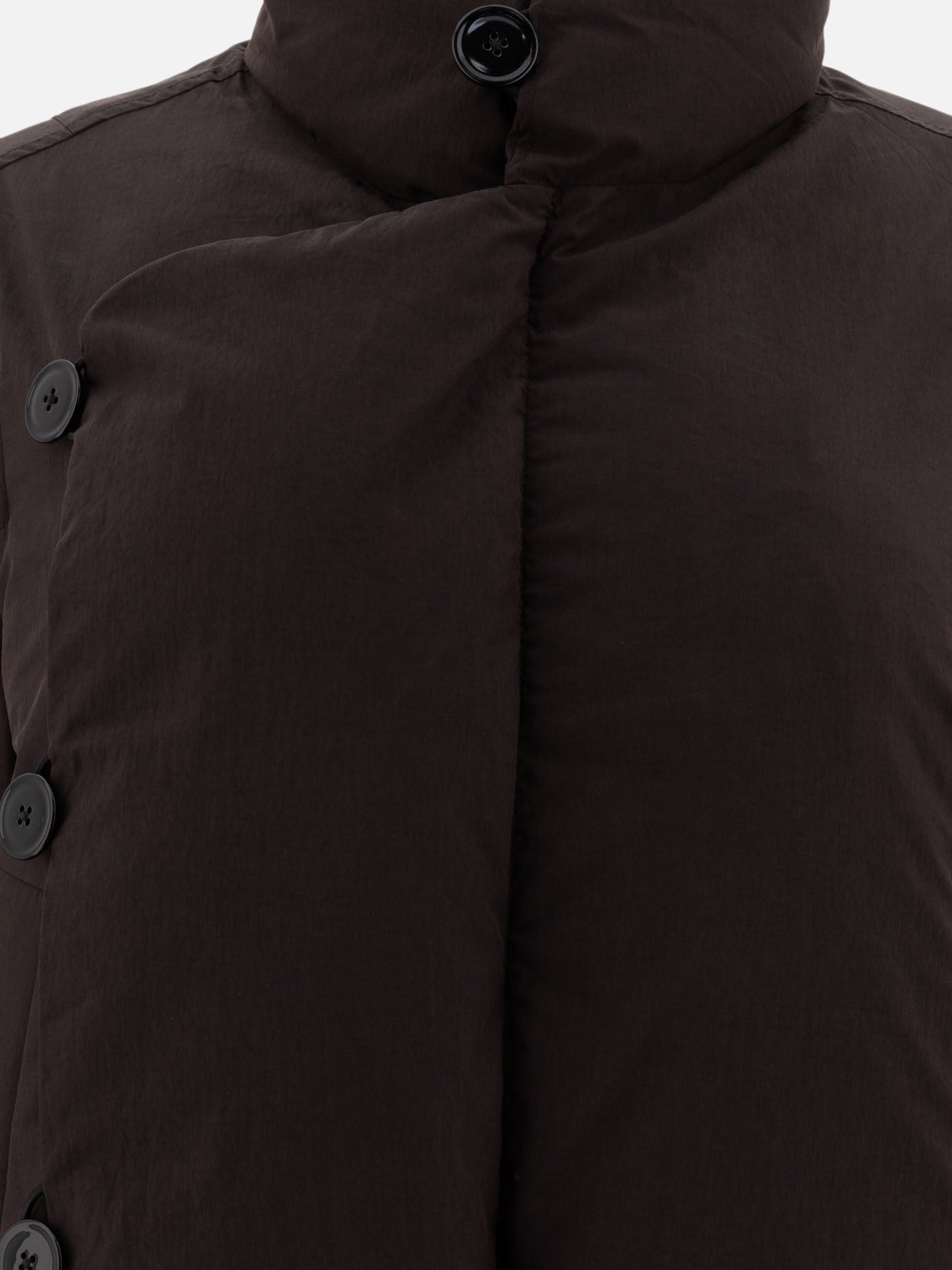 Lemaire Short puffer jacket Brown