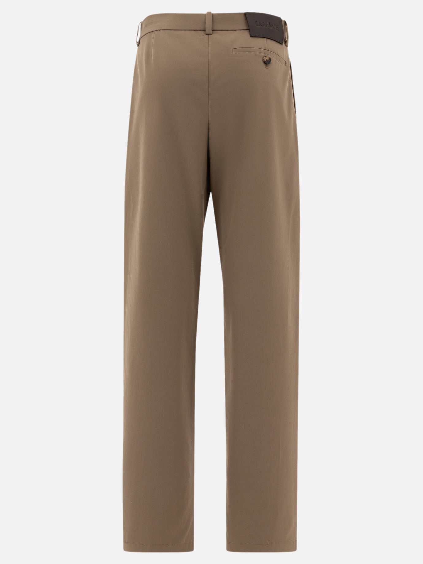 Loewe Cotton and silk trousers Green