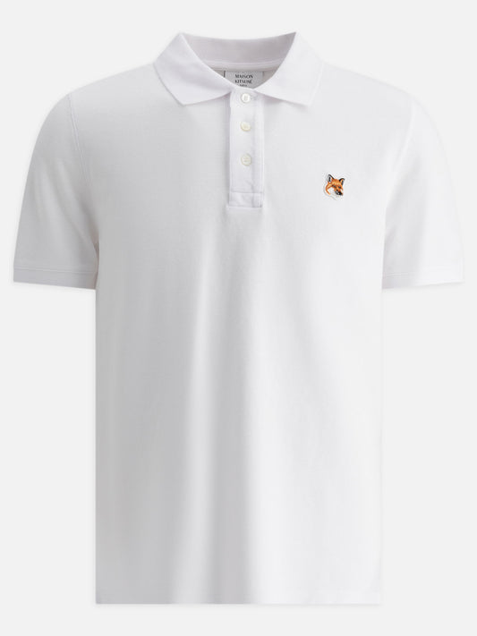 Maison Kitsuné "Fox Head" polo shirt White