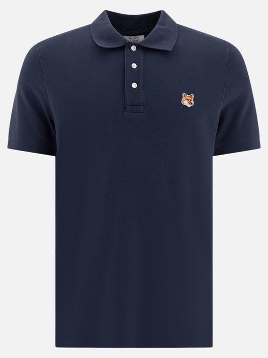 Maison Kitsuné "Fox Head" polo shirt Blue