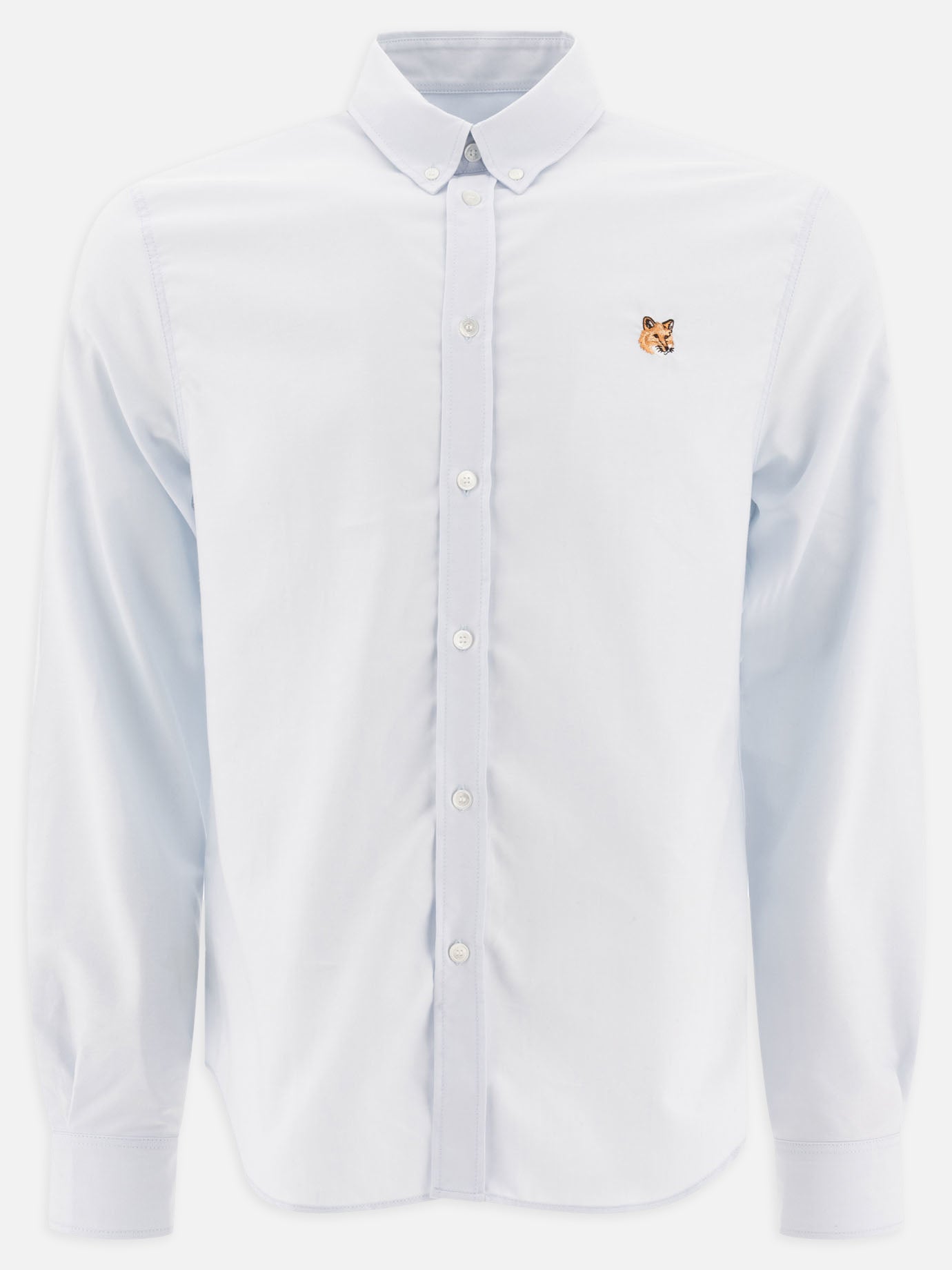 Maison Kitsuné "Mini Fox Head" shirt Light blue