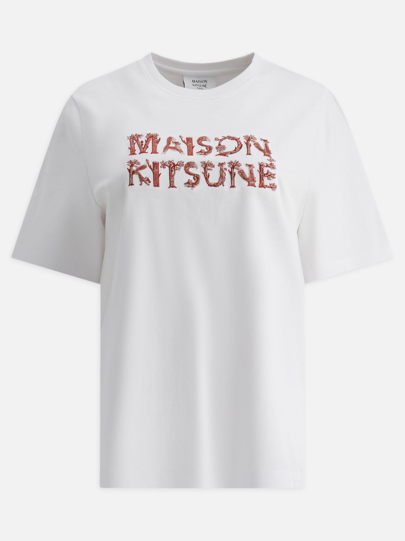 Maison Kitsuné "Woodland Alphabet" t-shirt White