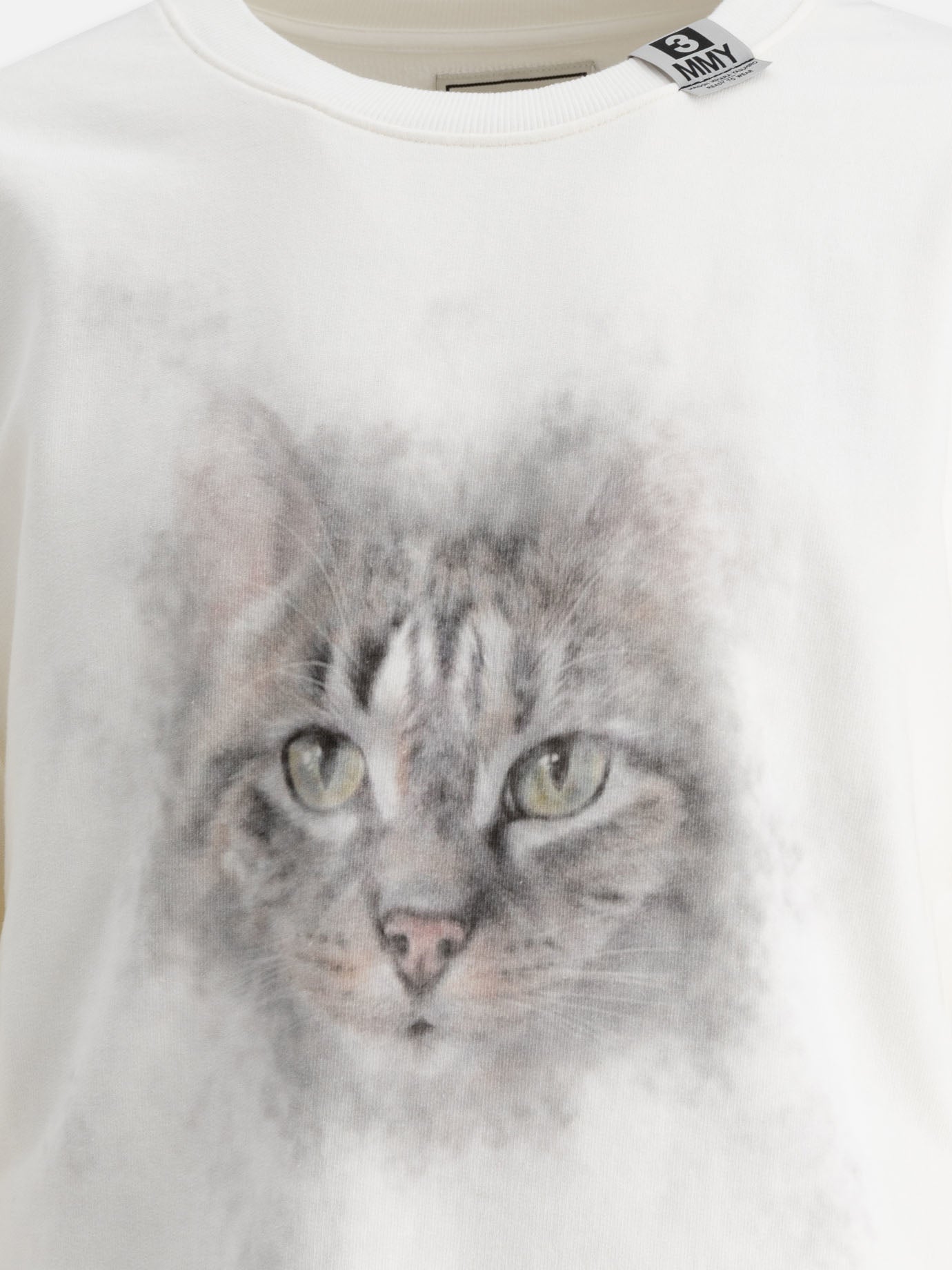 Maison Mihara Yasuhiro Cat printed sweatshirt White