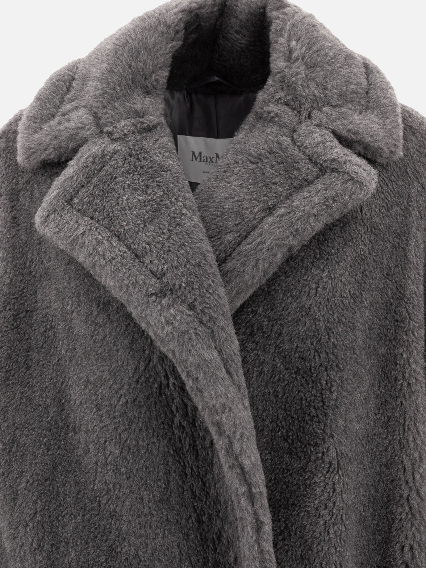 Long coats Solid colour  Grey - Max Mara Women | PDP | VIETTI Online Store | thumbnail_3
