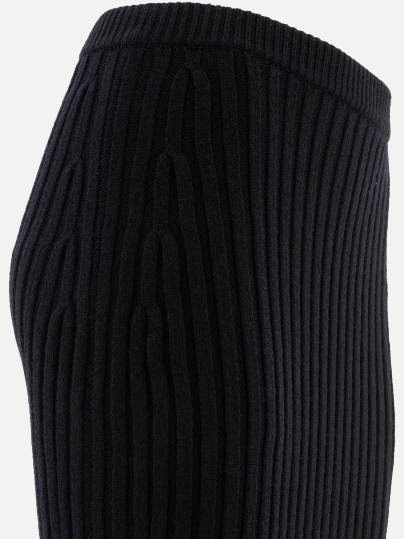 Wool and cashmere knit skirt