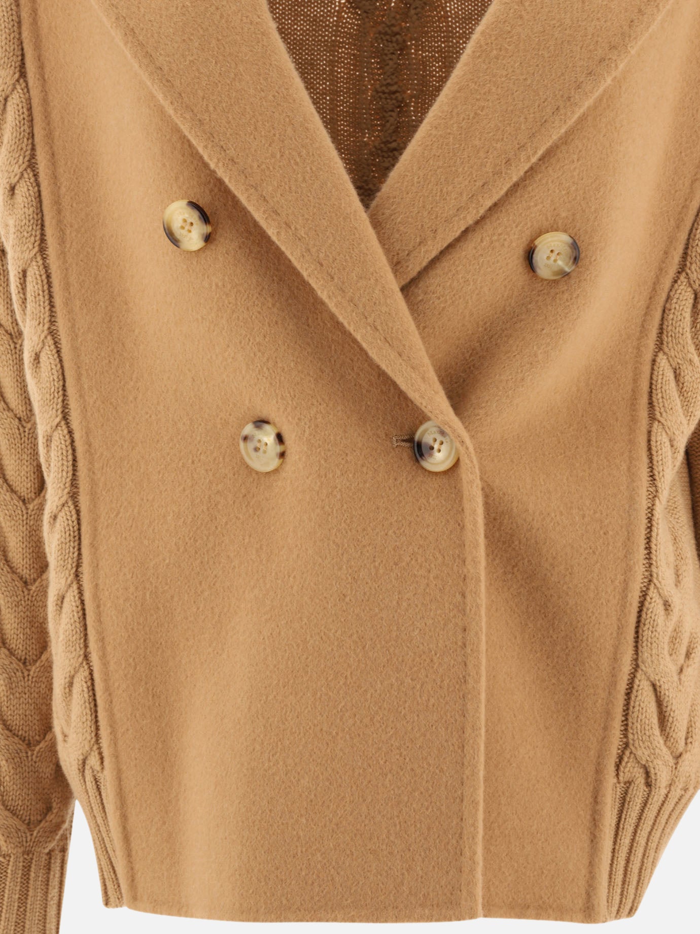 Short coats Solid colour  Beige - Max Mara Women | PDP | VIETTI Online Store | thumbnail_3