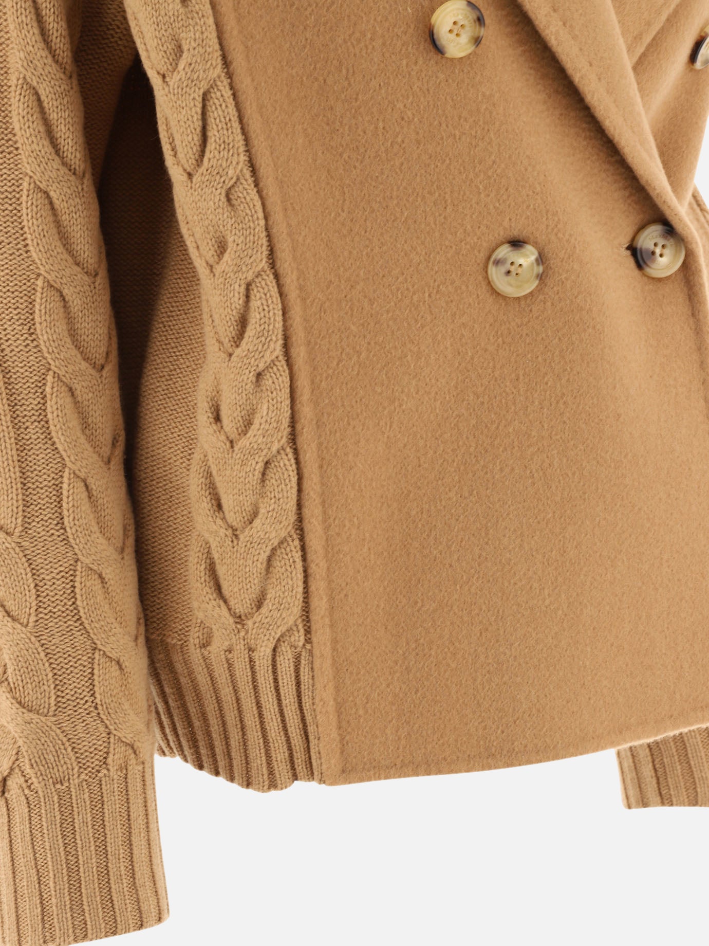 Short coats Solid colour  Beige - Max Mara Women | PDP | VIETTI Online Store | thumbnail_4