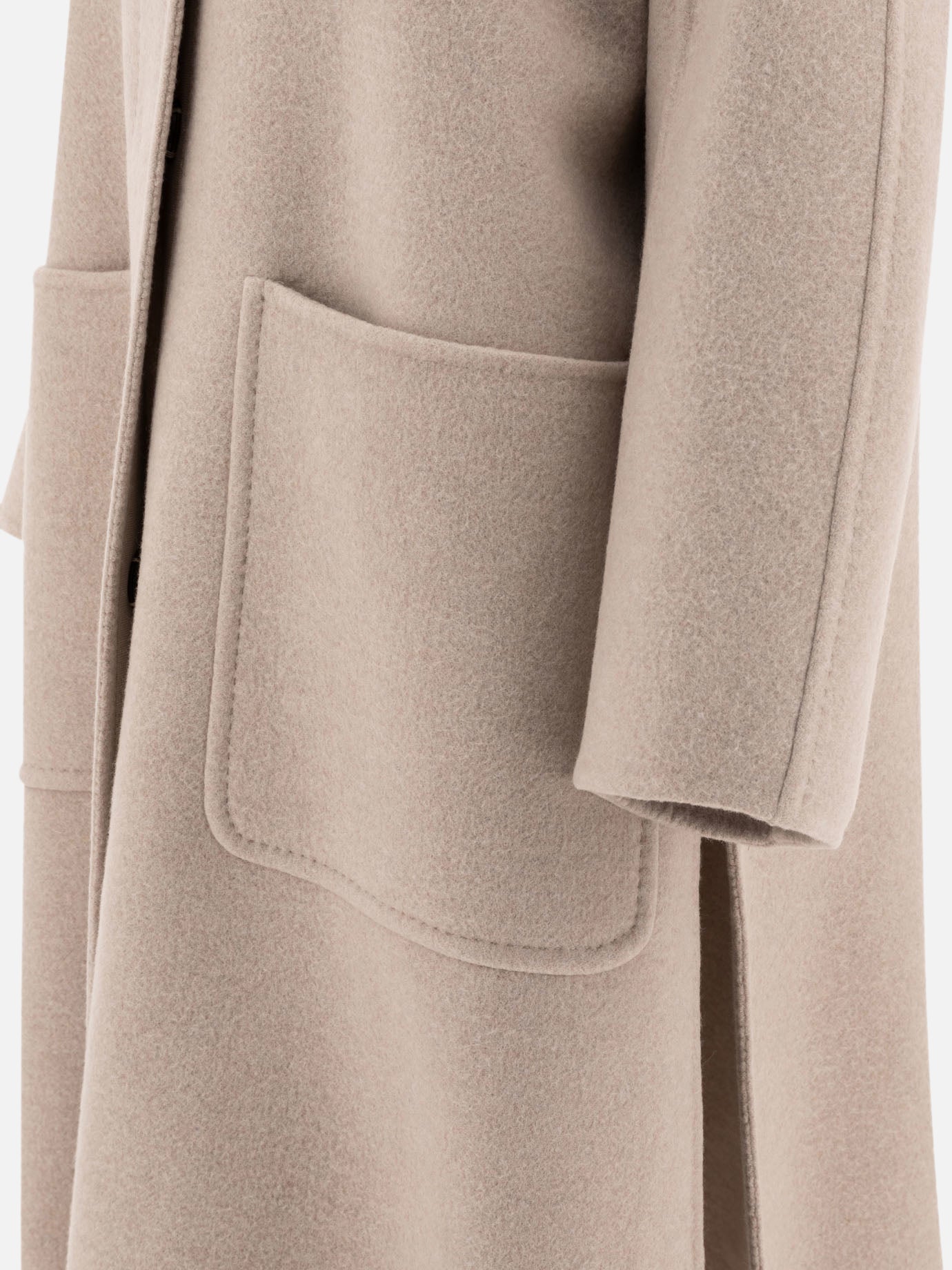 Max Mara Atelier Flared double cashmere coat Beige