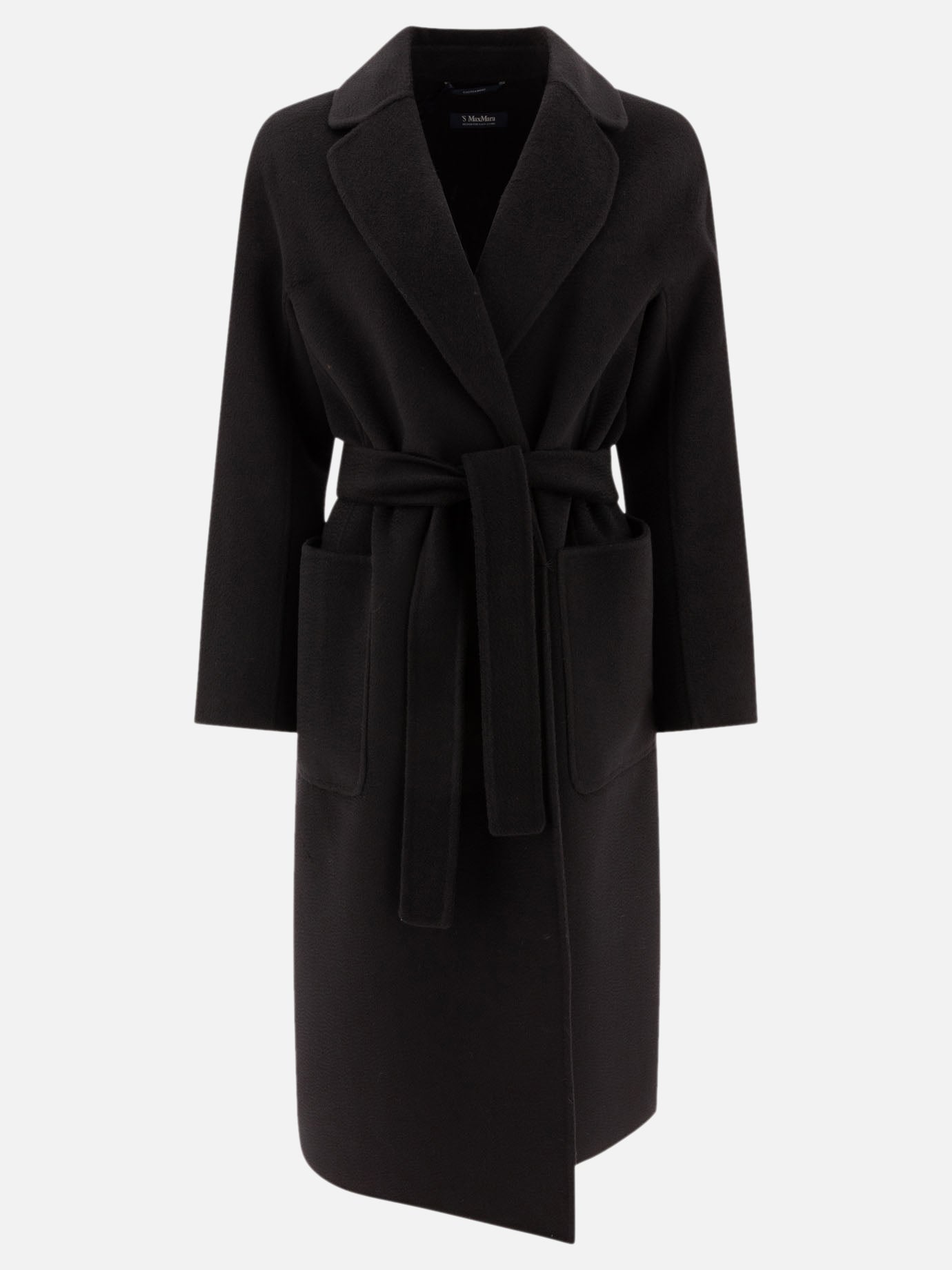 Max Mara S Wool and cashmere coat Black