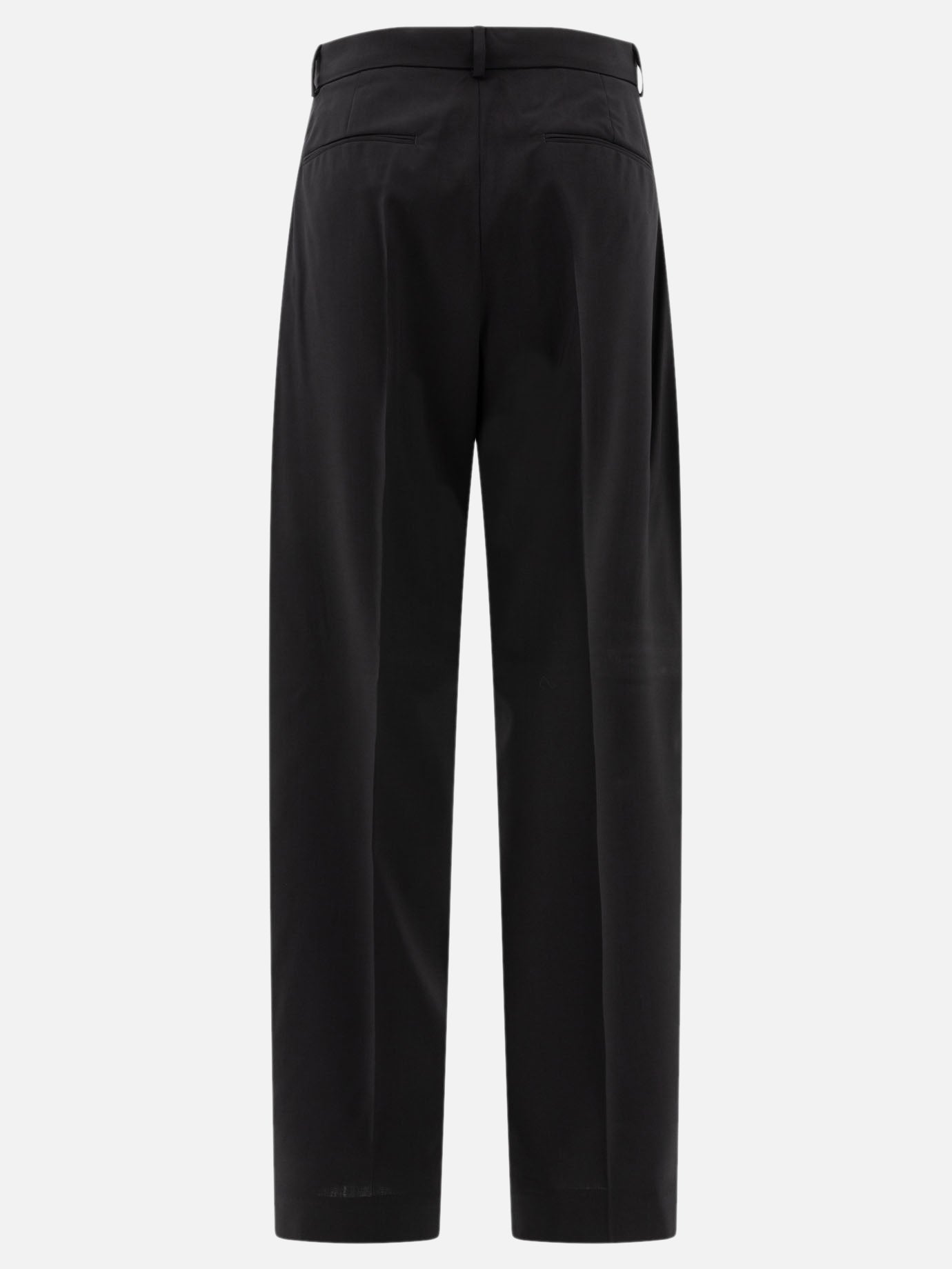 Max Mara Sportmax Oversize trousers in stretch wool Black