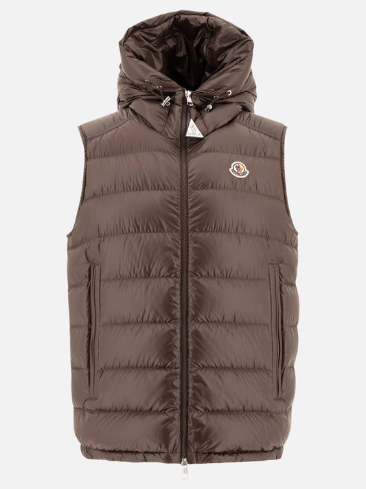 Giacche smanicate Solid colour  Marrone - Moncler Uomo | PLP | VIETTI Online Store 
