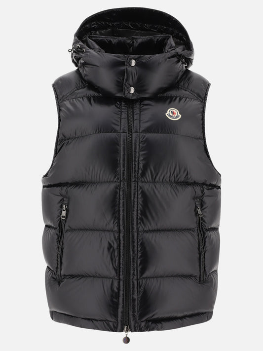 Giacche smanicate Solid colour  Nero - Moncler Uomo | PLP | VIETTI Online Store 
