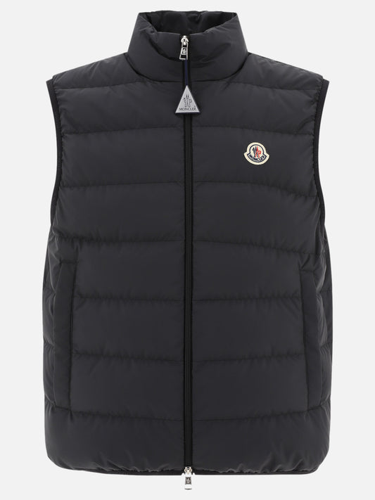 Giacche smanicate Logo  Nero - Moncler Uomo | PLP | VIETTI Online Store 
