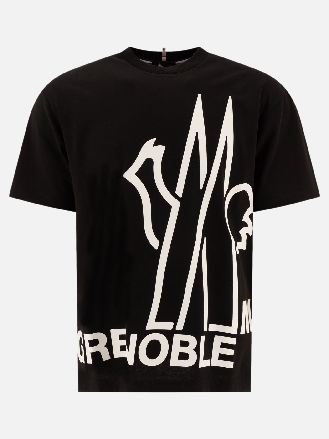 T-shirt girocollo Logo  Nero - Moncler Grenoble Uomo | PDP | VIETTI Online Store | Zoom-Modal
