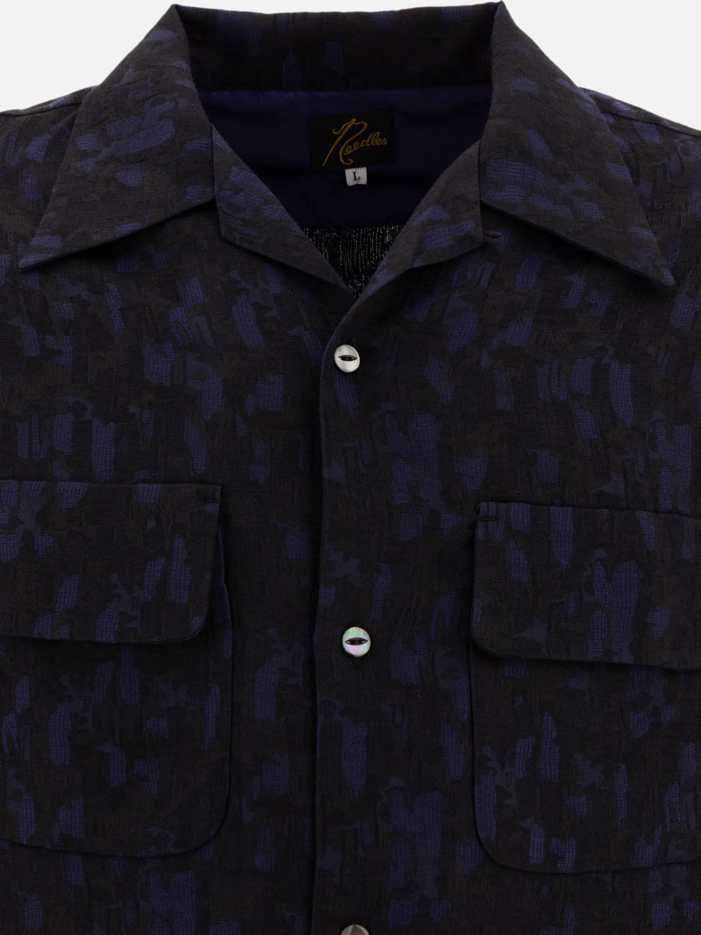 Needles "Abstract Jacquard" shirt Blue