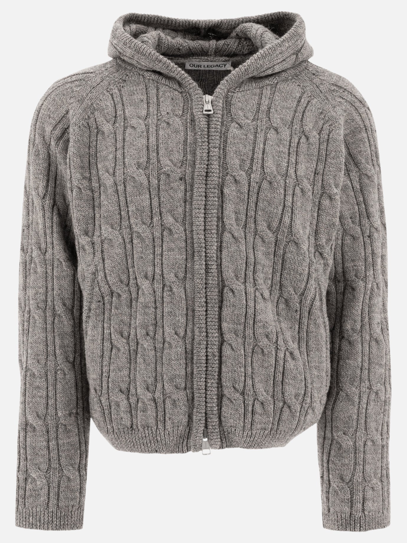 Our Legacy "Level" cable-knit sweater Grey