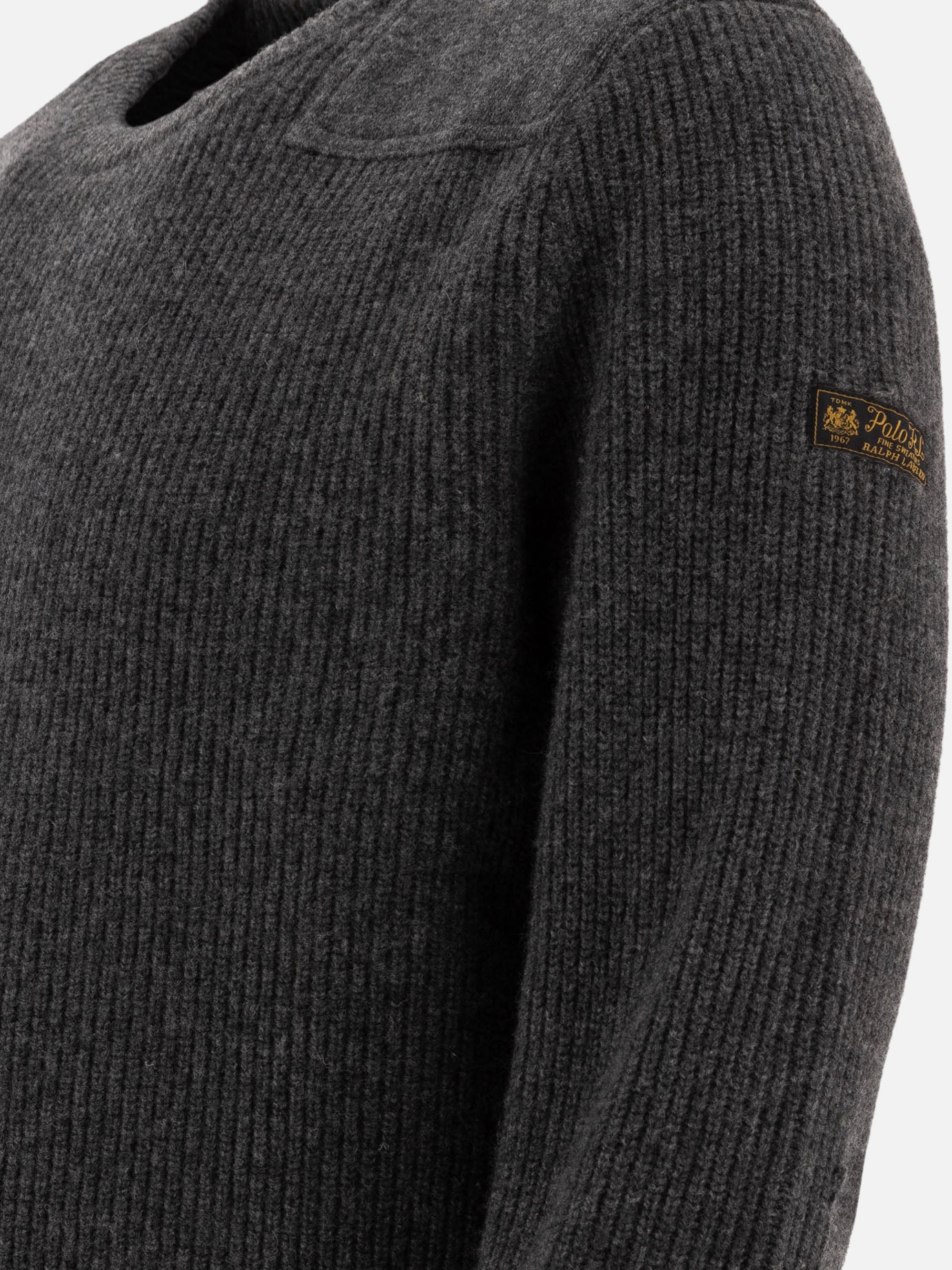 English rib wool sweater