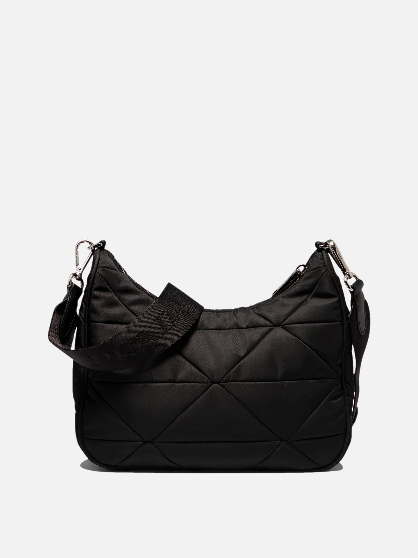 Shoulder bag in quilted Re-Nylon