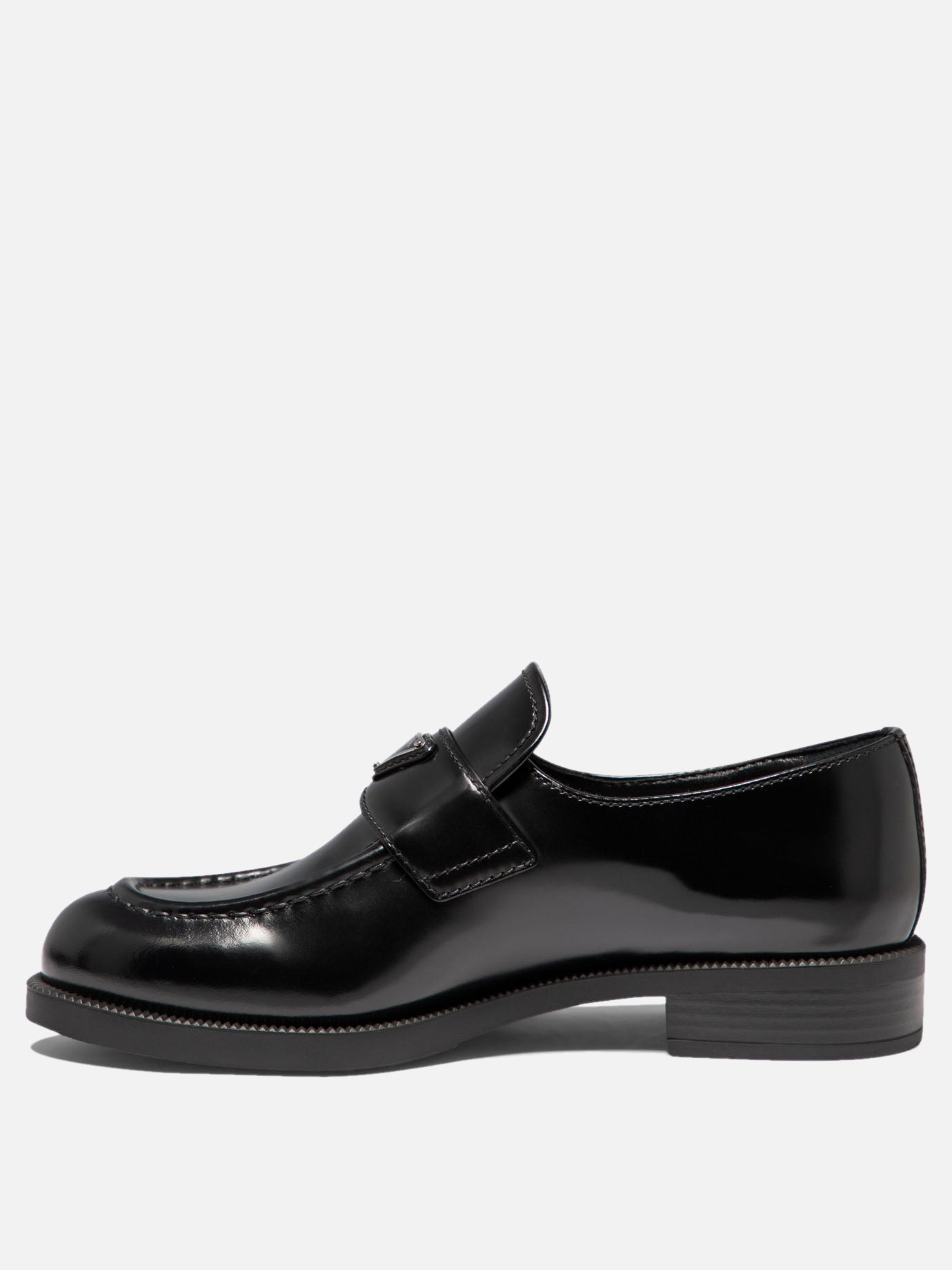 Brushed leather loafers