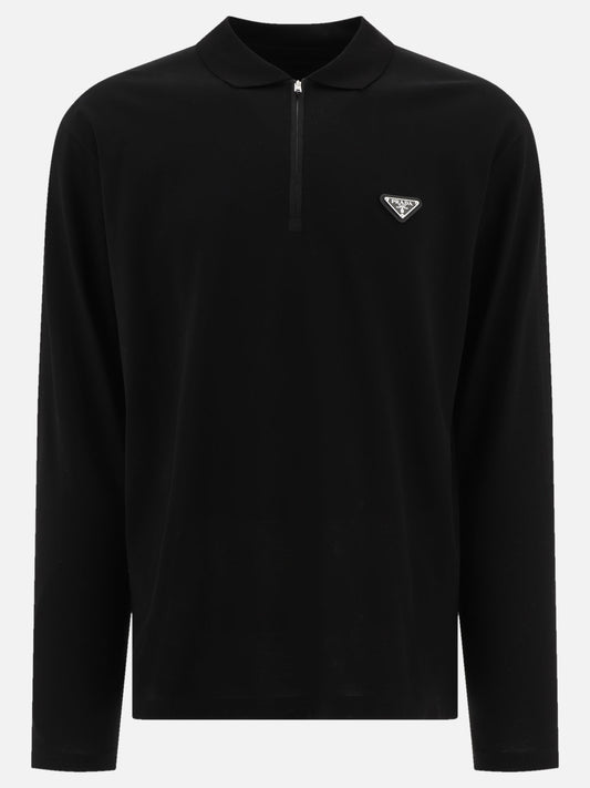 Polo with triangle logo