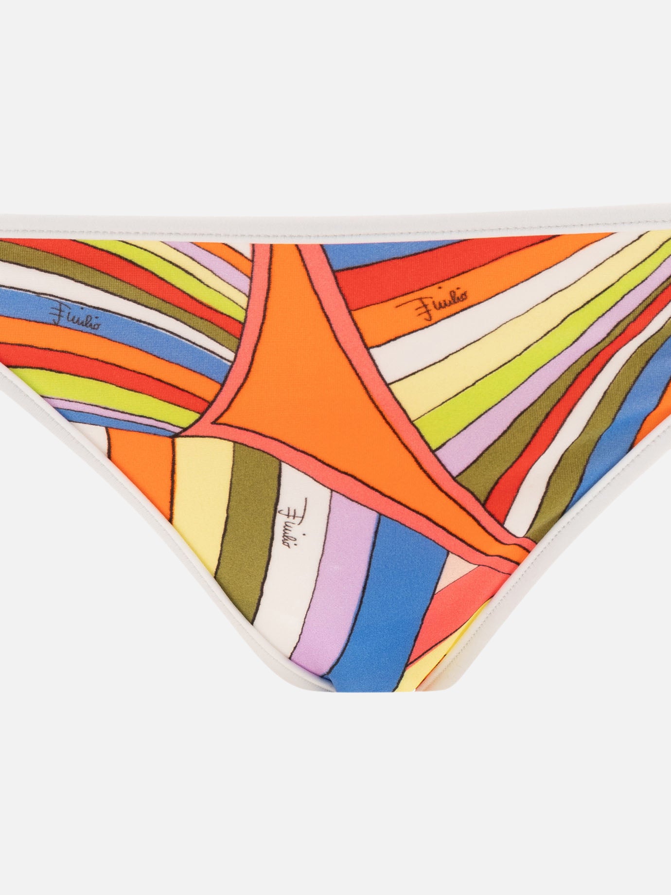 Pucci Iride-print bikini bottom White