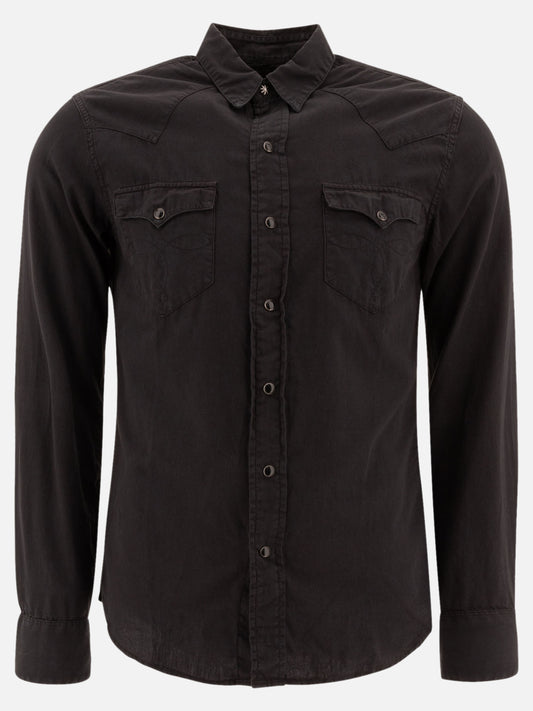 RRL by Ralph Lauren Twill western shirt Black