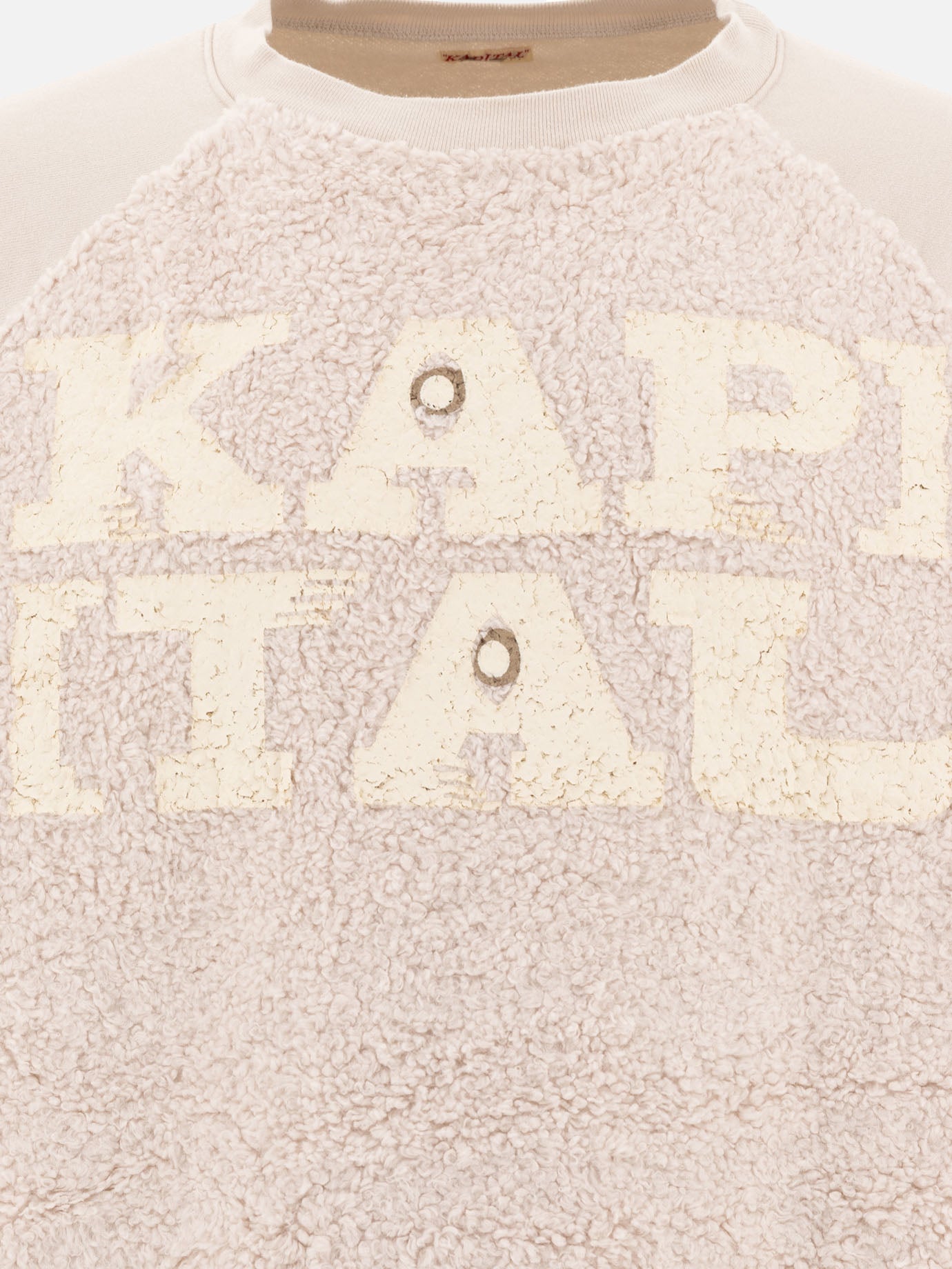 KAPITAL "Speakeasy Fur Grizzly" sweatshirt White