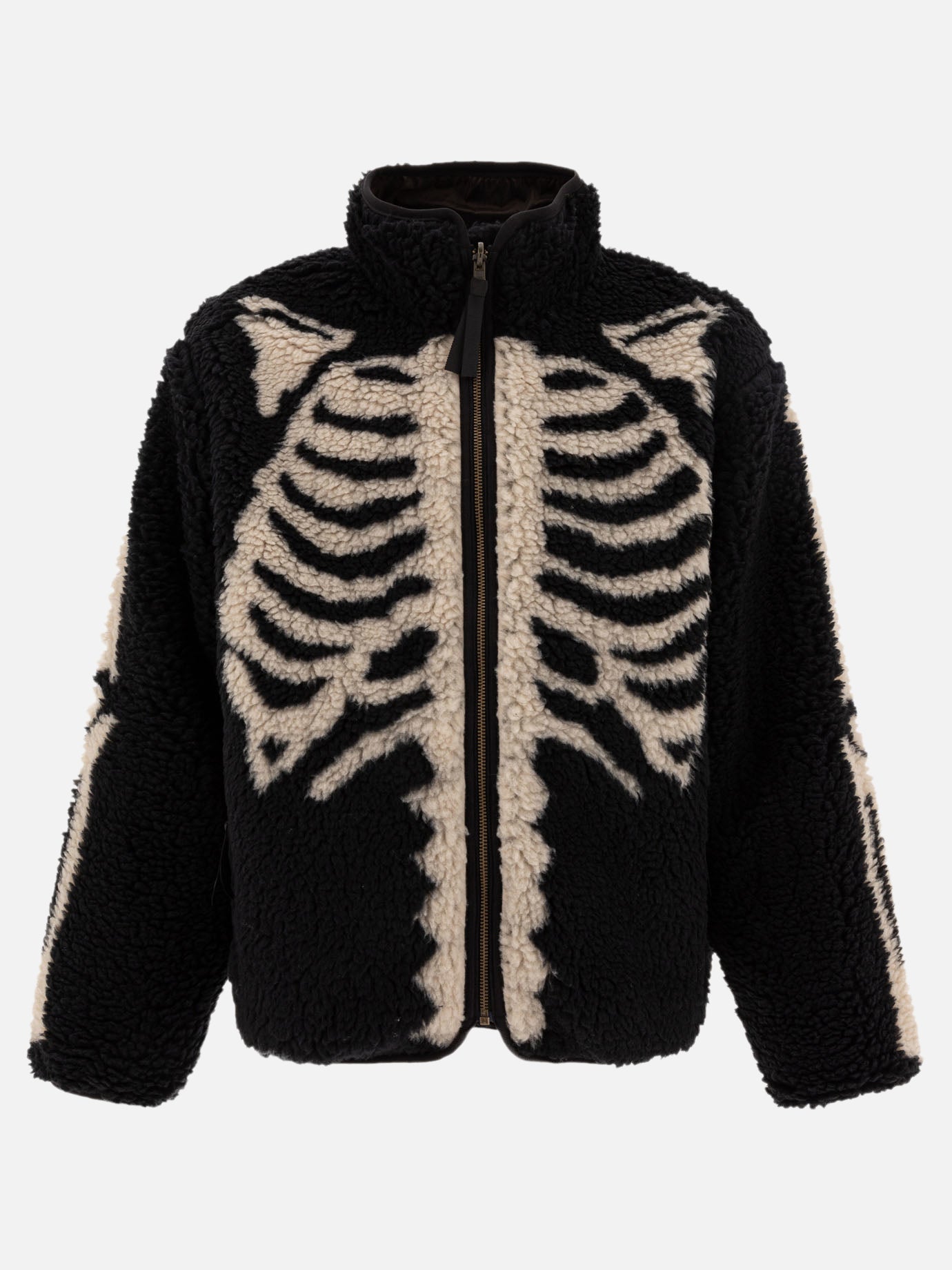 KAPITAL Giacca in pile &quot;Bone reversible Boa&quot; 11507410_4 Black thumbnail_1