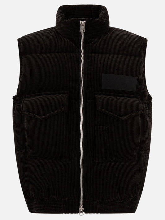 Giacche smanicate Solid colour  Nero - Sacai Uomo | PLP | VIETTI Online Store 
