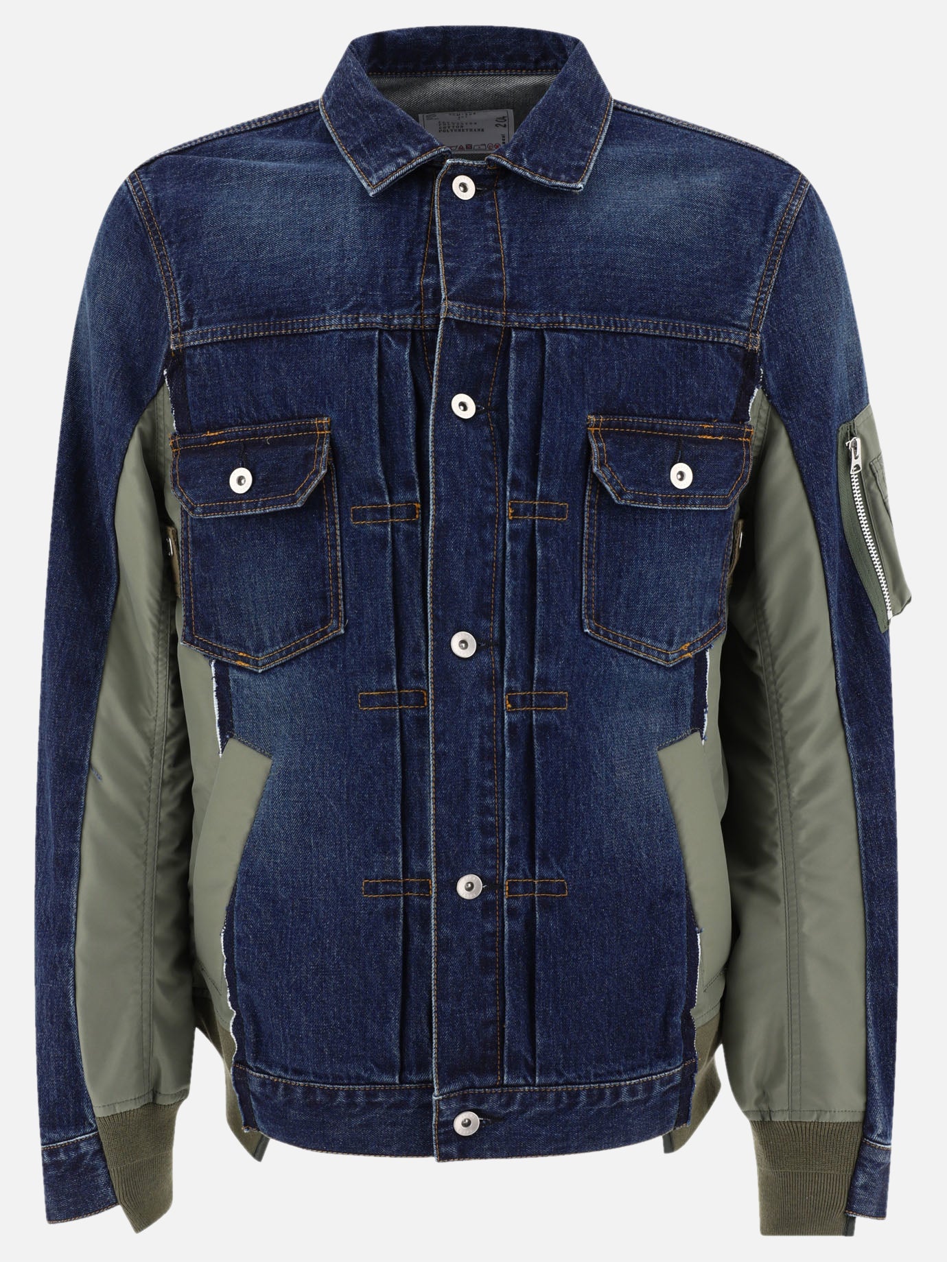 Denim jackets 100% cotton  Blue - Sacai Men | PDP | VIETTI Online Store | thumbnail