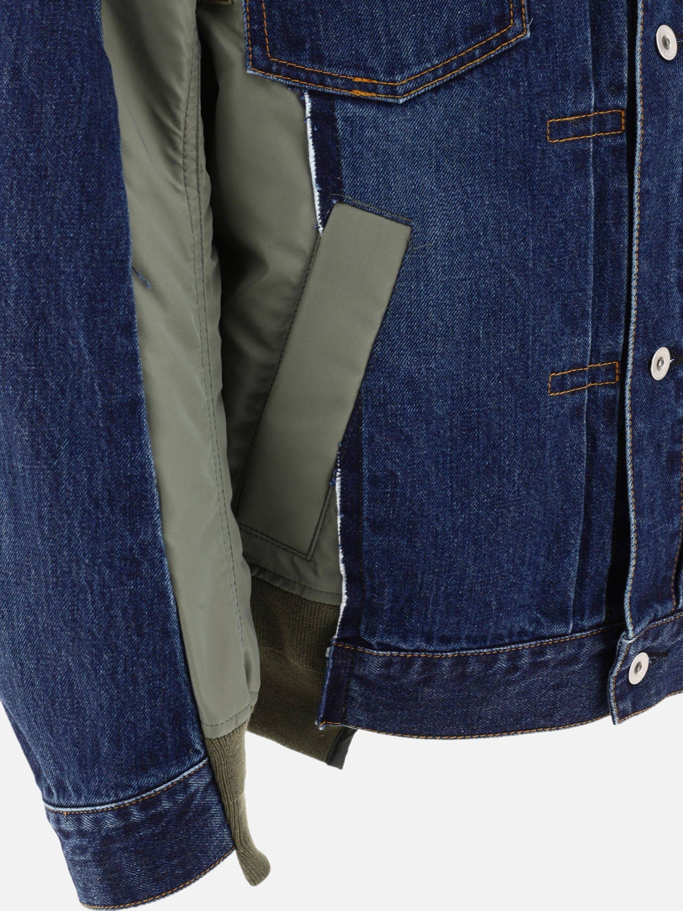 Denim jackets 100% cotton  Blue - Sacai Men | PDP | VIETTI Online Store | thumbnail_4