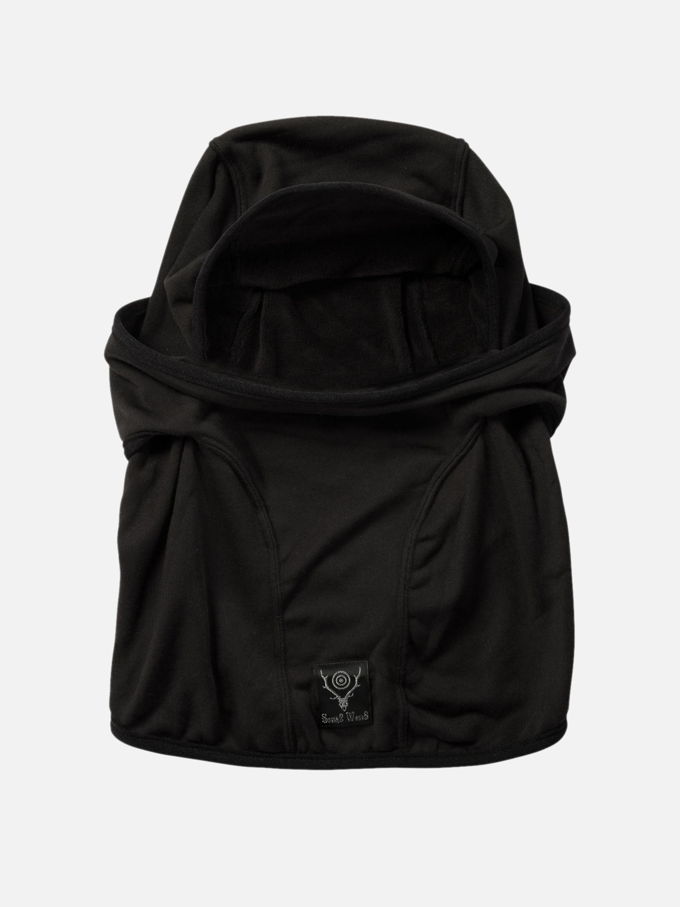 South2 West8 Balaclava with patch logo Black