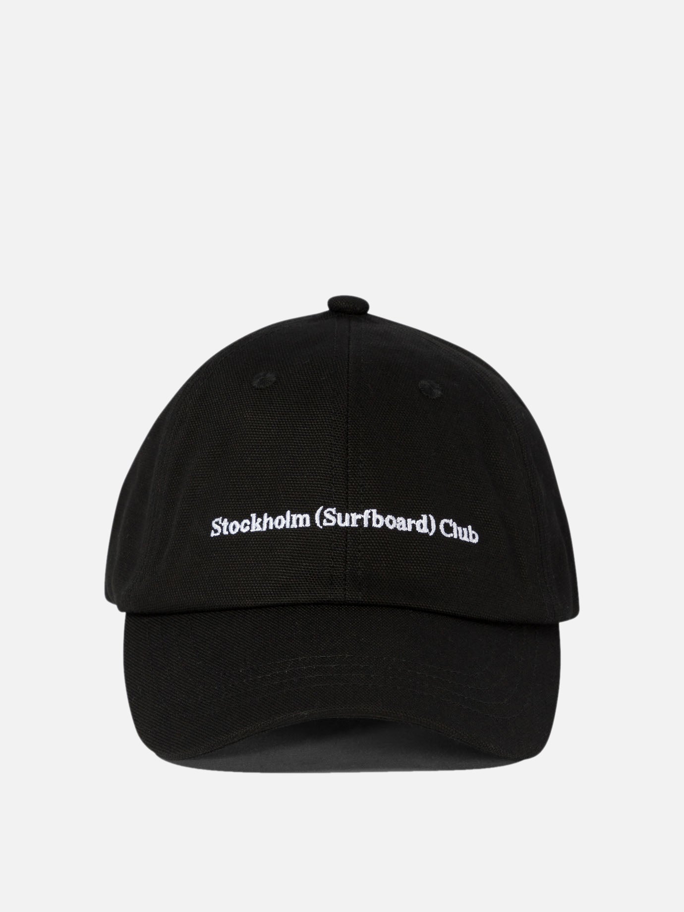 Baseball cap with embroidered logo