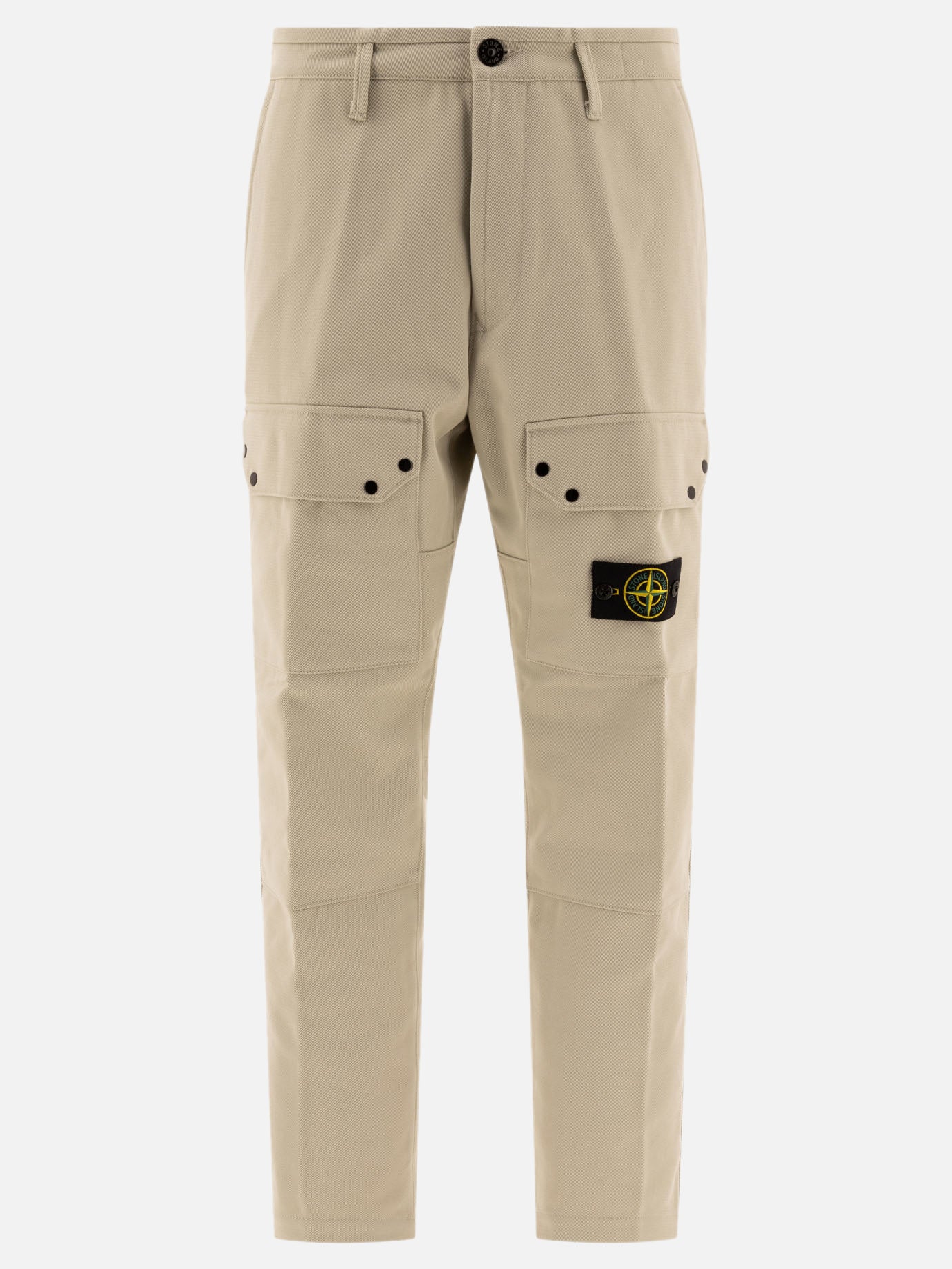 Stone Island "Cotton Nylon Drill" trousers Beige