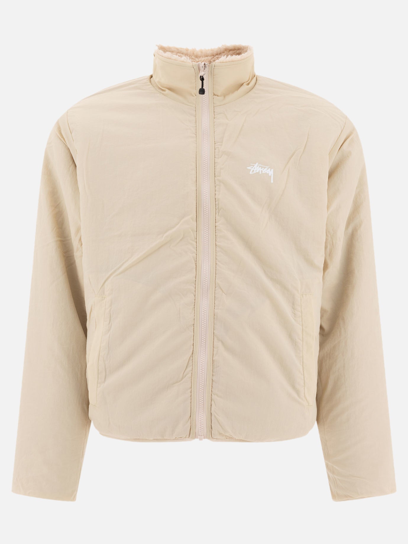 Stüssy Reversible sherpa jacket Beige